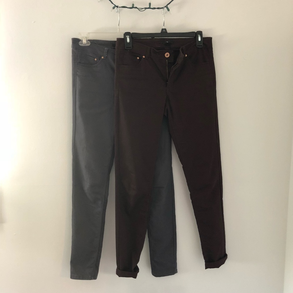 TWO Pairs of H&M Skinny Dress Pants